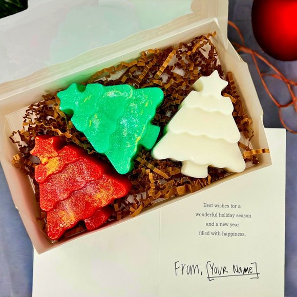 Christmas Tree Holiday Scented Soap Box - Picture 1 of 4
